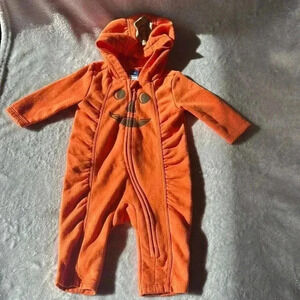 Old Navy - Halloween pumpkin costume romper one piece bunting bag.  Size 3-6 mo